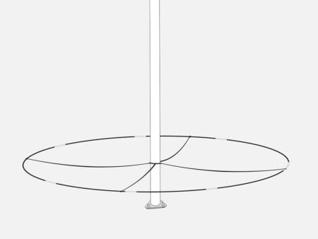 Bunnkrans til flaggstanglys