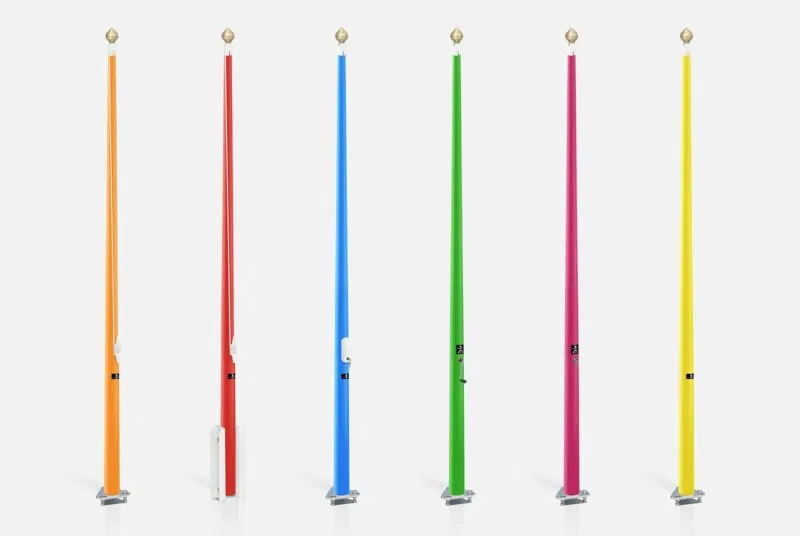 Flaggstang i glassfiber Colourline