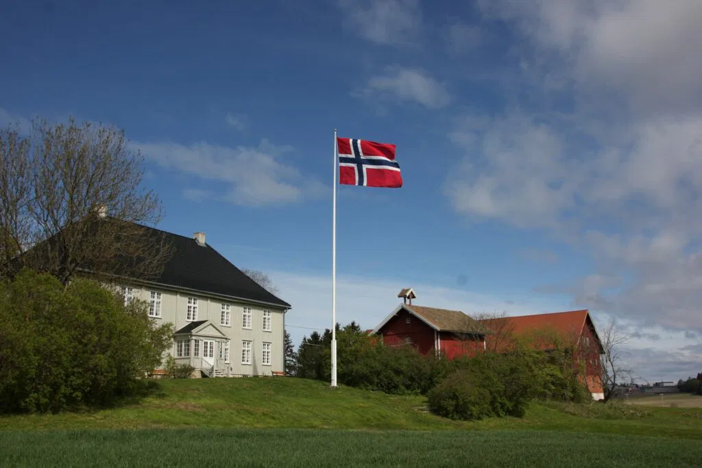 Flaggstang i glassfiber til eksisterende stativ