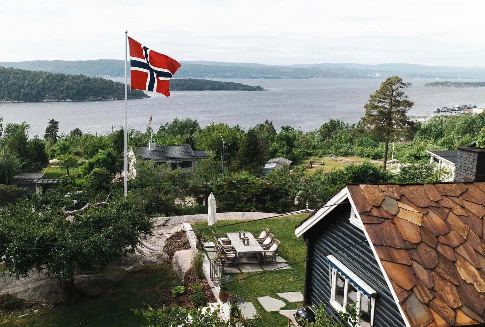 Flaggstang i glassfiber