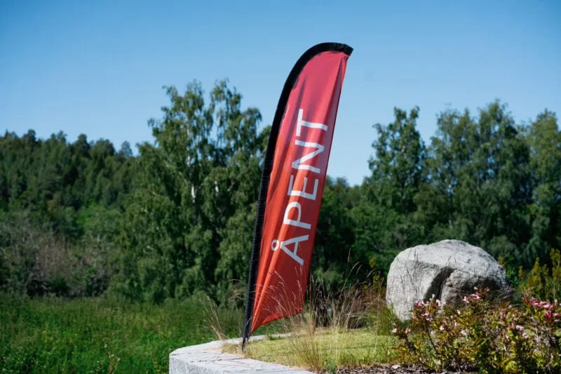 Beachflagg Beachflagg for synlighet