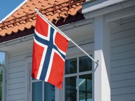 Balkongstang 150cm premium m/flagg